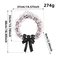 Skeleton Wreath Spooky Ghirlanda Con Scheletro Hanging for Haunted House, Porch