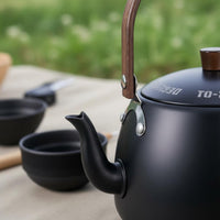 Outdoor Tea Making Kit With Filter Camping Tea Kettle Set Minimalist Design