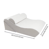 Wedge Cushion with Support Pillow Removable Cover Triangular Backrest Pillow