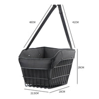 Electric Bike Basket with Fixing Strap Pedal Basket Soft Padded Soft Padded