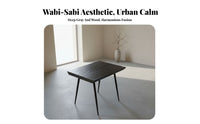 Natural Edge Perimeter Log Table Rustic Minimalist Design and Design Household Furniture Carbonized Finish Multifunctional