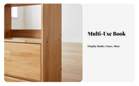 sturdy Wood Construction Multi-Tier Standing Shelf Nordic aesthetic standing shelf Open Shelving Display Rack Minimalist Design for Book Lovers, Apartment Dwellers, Office Workers, Study Room, Bedroom, Entryway, Kitchen