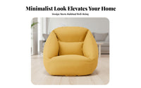 Inflatable Fabric Armchair Removable Cover Air Sofa Minimalist Design for Adults