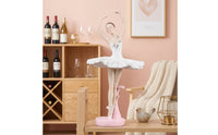 Resin Ballerina Figurine Tabletop Ballerina Figurine with Round Base Decorative Ballet Dancer Ornament Elegant for Dancers, Living Room, Cabinet Display, Bedroom
