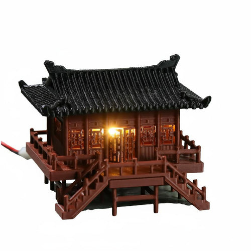 Waterproof Miniature Scene House Intricate Details Aquarium Accessory
