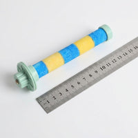 Ceramic Bird Perch, Frosted Surface for Nail Trimming, Clamp-on Parrot Perch for Budgie and Cockatiel, Small Bird Perch Accessory