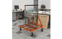 Foldable Flatbed Cart Space Saving Surface Hand Truck Commercial Use Folding Cart
