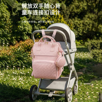 大容量妈咪包多功能便携宝妈收纳双肩包外出轻便妈妈多隔层母婴包