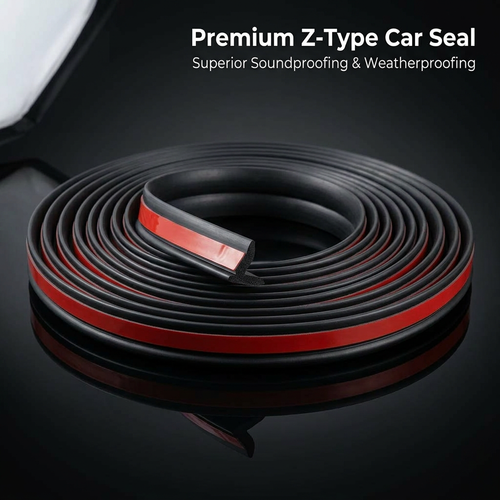 Car Door Seal Strip Waterproof for Trunk, DIY Car Weatherproofing, EPDM Z-Shaped Door Seal, Flexible - Image 2