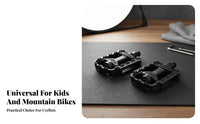 2 Pieces Children's Bike Pedals Lightweight Kids Cycle Pedals Kids Bike Pedal Reflective Strips for Town Commuting