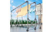 Foldable Clothes Drying Rack Height-Adjustable Laundry Drying Rack Extendable Clothes Dryer Stand unrestrictedStanding for Balcony