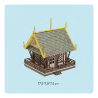Southeast Asian Building Model Collectible 1/72 House Model Easy to Assemble