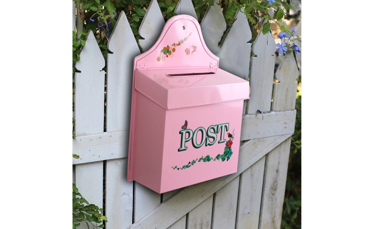Wall Mount Mailbox Enchanting Design Vintage Wall Mount Mailbox Vintage Design Mail Container Decorative Rose Letterbox