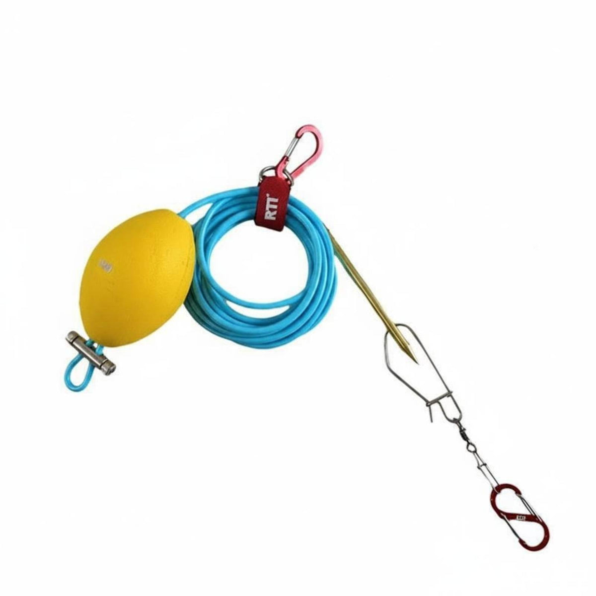 Portable Catch Lock Snap Stringer Easy to Carry Live Catch Stringer Quick Release Fishing Gear