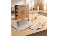 3 Pieces Aluminum Pizza Peel Set Metal Pizza Paddle Set Heat-Resistant Bakeware Lightweight for Home Bakers