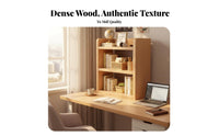 Desktop Bookshelf Space-Saving Multi-Tier Desk Hutch Odorliberated