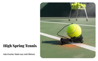 High Elasticity Cord Tennis Rebound Practice Tool Long-Lasting Solo Tennis Practice Tool Easy to Use for Beginners, Adults, Backyard
