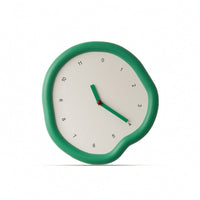 Decorative Wall Clock Green Silent Wall Clock Minimalist for Living Room, Study