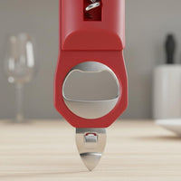 Multifunctional Bottle Opener Non-Slip Grip Multifunctional Opener Tool Manual Corkscrew for Seniors, Home Bar, Picnic, RV Travel