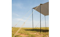 2 Pieces Cylindrical Tent Poles Sturdy Tarp Poles Portable Shelter Support Rods Lightweight for Backpackers