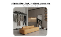 Comfortable Upholstery End of Bed Bench Versatile Use Minimalist Long Stool High-Density Foam Padding Modern Bedroom Bench Solid Wood Frame for Apartment Dwellers, Interior Designers, Dressing Room, Walk-in Closet, Entryway, Under Window