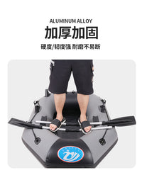加厚铝合金船桨橡皮艇充气船双头划桨冲锋舟钓鱼船漂流渔船便携浆
