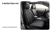 Waist-Design Seat Mat Suede-Like Texture Automotive pad Universal Fit Automobile Pad for motorists, Commuters, Driving, frequent Commute, highway Trips