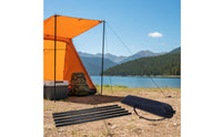 2 Pieces Steel Shelter Support Rods Additional Long Steel Shelter Poles Tarp Poles Long-Lasting Camping Equipment Easy Assembly
