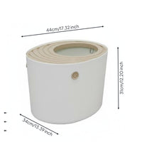 Enclosed Feline Toilet Large Size Hooded Litter Pan Easy to Clean