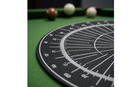 Pool Aiming Board Aim Angle Grid Cue-Ball Practice Board Metal Storage Case Pool Cue Aiming Aid