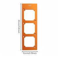 Socket Cutout Template Thickened Aluminum Alloy Switch Outlet Hole Guide High Accuracy Power Tool Accessories for Woodworkers, Cabinet Making