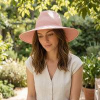 Woven Grass Hat with Wide Brim Soft Panama Hat Packable Foldable for Travelers, Vacation