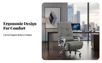 Highspine Reclining Chair with Footrest Massage Function rotating Seat Padded Armrests sturdyDuty Build for premiums, Study Room