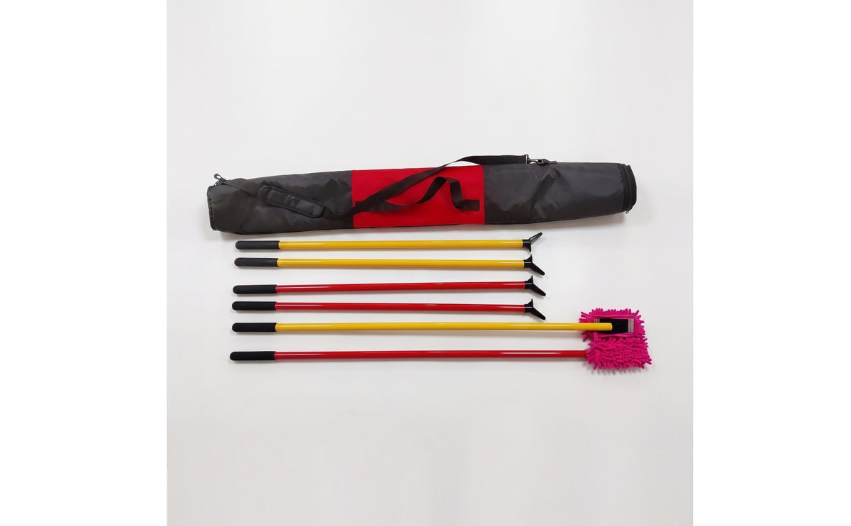 Long-Handled Dry Curling Accessory Set Portable Dry Curling Push Rod for Clubs, Schools, Indoor Practice, Outdoor Training