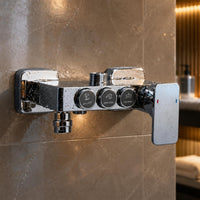 Wall Mounted Shower Faucet Fixed Outlet Bathroom Mixer Faucet