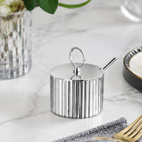 Stainless Steel Seasoning Box Nordic Stainless Steel Sugar Container Light Elegant Design Seasoning Cellar Including a Spoon
