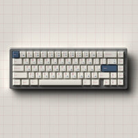JKDK Blue Pink Japanese Keycaps, PBT Dye-Sublimation, OEM Profile, for 61/68/75/84/87 Key Mechanical Keyboards
