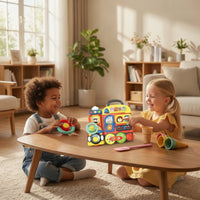 Travel Busy Board with Handle Portable Child-Centered Busy Board Interactive Sensory Toy Fine Motor Skills for Playroom
