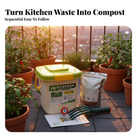 Bokashi Fermentation Container Odorless Natural Soil Enhancer Generator Kitchen Food Waste Composter Airtight Closure Kitchen