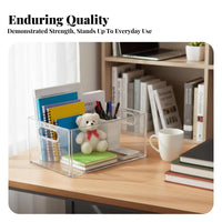 Stackable Lidded container all-purpose Storage Box long-finaling for Desk, Home, Homeowners