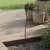 3 Pieces Calla Lily Garden Stake Rustic Design Outdoor Decor for Lawn, Patio