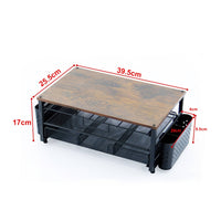 Countertop Coffee Organizer Pull-out Tray Countertop Storage Shelf Mesh