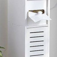 Narrow Toilet Side Cabinet Multi-Functional Slim Storage Unit Complimentary