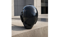 Futuristic Cyberpunk Helmet Mirrored Full-Face Helmet with Visor Cyber Headwear Sleek for Themed Events