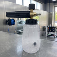 Pressure Washers Attachment with Clear Spray Bottle for Car Cleaning, High Pressure Aluminum Pump Sprayer for Car Wash, Detailing Foam Nozzle