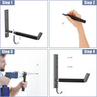 Heavy Duty Kayak Storage Hooks Wall Mounted Kayak Rack for Garage Multi-functional Storage Rack