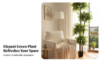 Realistic Look Imitation Happiness Tree Low Maintenance Faux Potted Tree Long-Lasting Potted Faux Plant Will Not Fade for Interior Decorators, Busy People, Office Workers, Living Room, Entryway, Bedroom, Patio