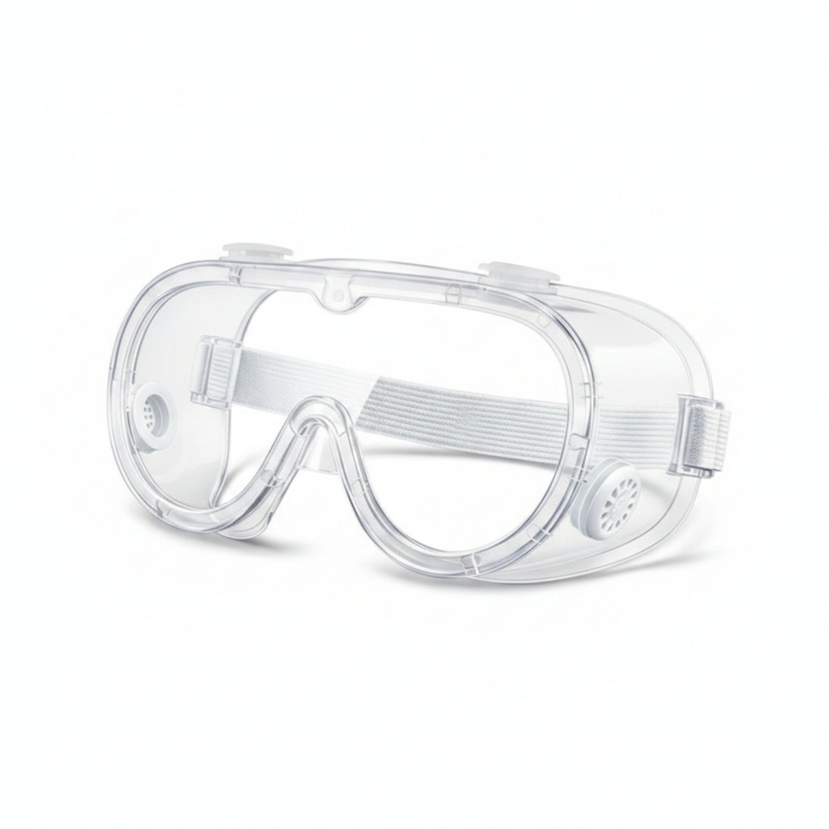 3 Pieces PC Material Wrap Around Safety Goggles Transparent Clear Safety Goggles Elastic Head Strap Sealed Protective Eyewear Full Coverage