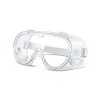 3 Pieces PC Material Wrap Around Safety Goggles Transparent Clear Safety Goggles Elastic Head Strap Sealed Protective Eyewear Full Coverage