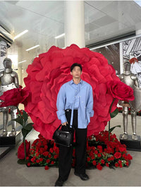 BJ/BAIJIE Large Handmade Paper Rose EVA Simulation for Valentine's Day Window Display
